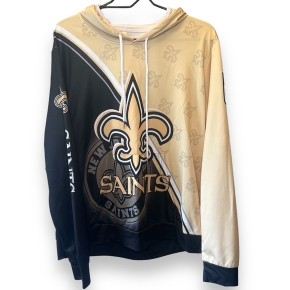 NFL Other - NFL Printed New Orleans Saints Pullover Hoodies Size Large